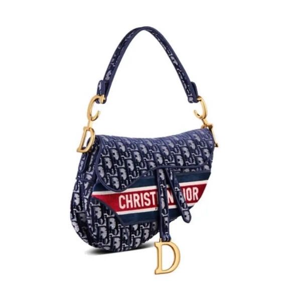 BRAND NEW DIOR Oblique Embroidered Saddle Bag - Picture 11 of 11